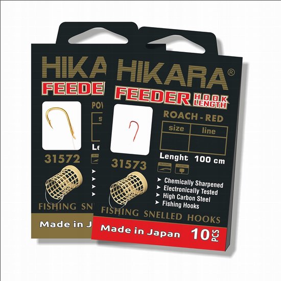 Traper Hikara Feeder Haken - Maat 10, 0,18 mm, 10 stuks van Traper — afbeelding 2