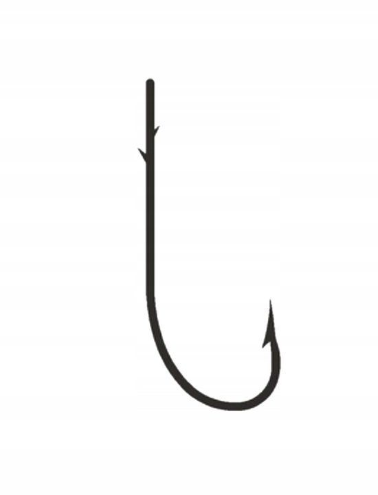 Traper Specialist Worm Haken Maat 1 - 7 Stuks - Zwart Nikkel van Traper — afbeelding 2