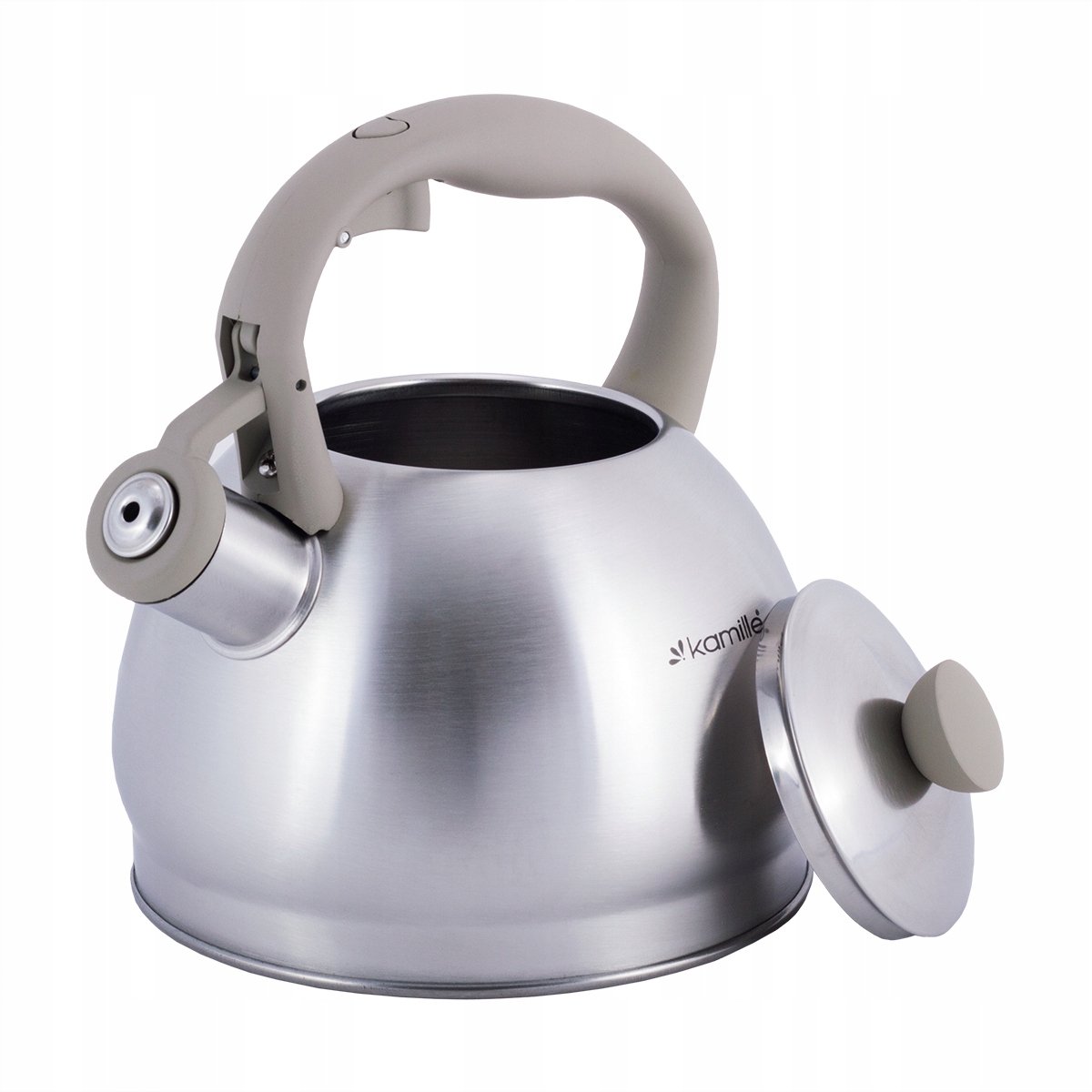 Kamille Traditionele Waterkoker 2L - Zilver - Gas & Inductie