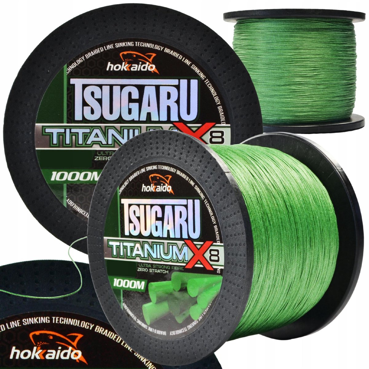 Titanum X8 Dyneema Vislijn 0.20mm 34.2kg 1000m - Japanse Kwaliteit