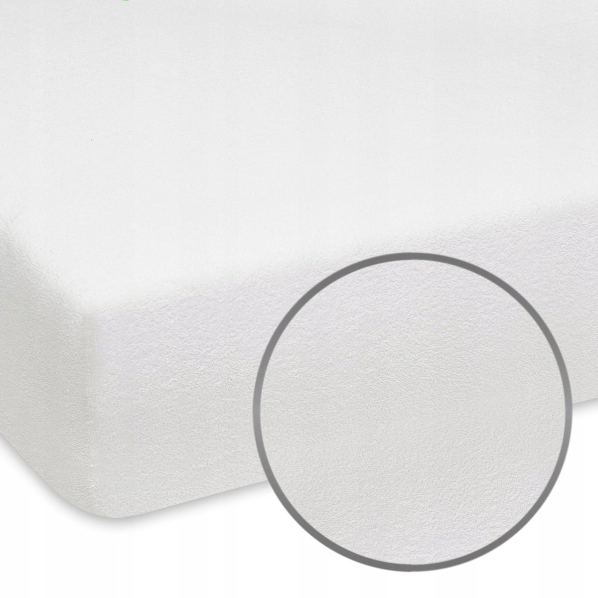 Wit Laken Badstof met Elastiek 100x200 cm