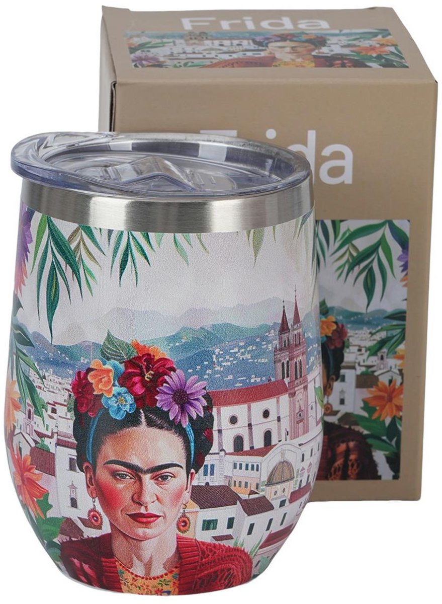 Frida Thermosbeker Mexican Art 0,33L - Houdt 24u Warm