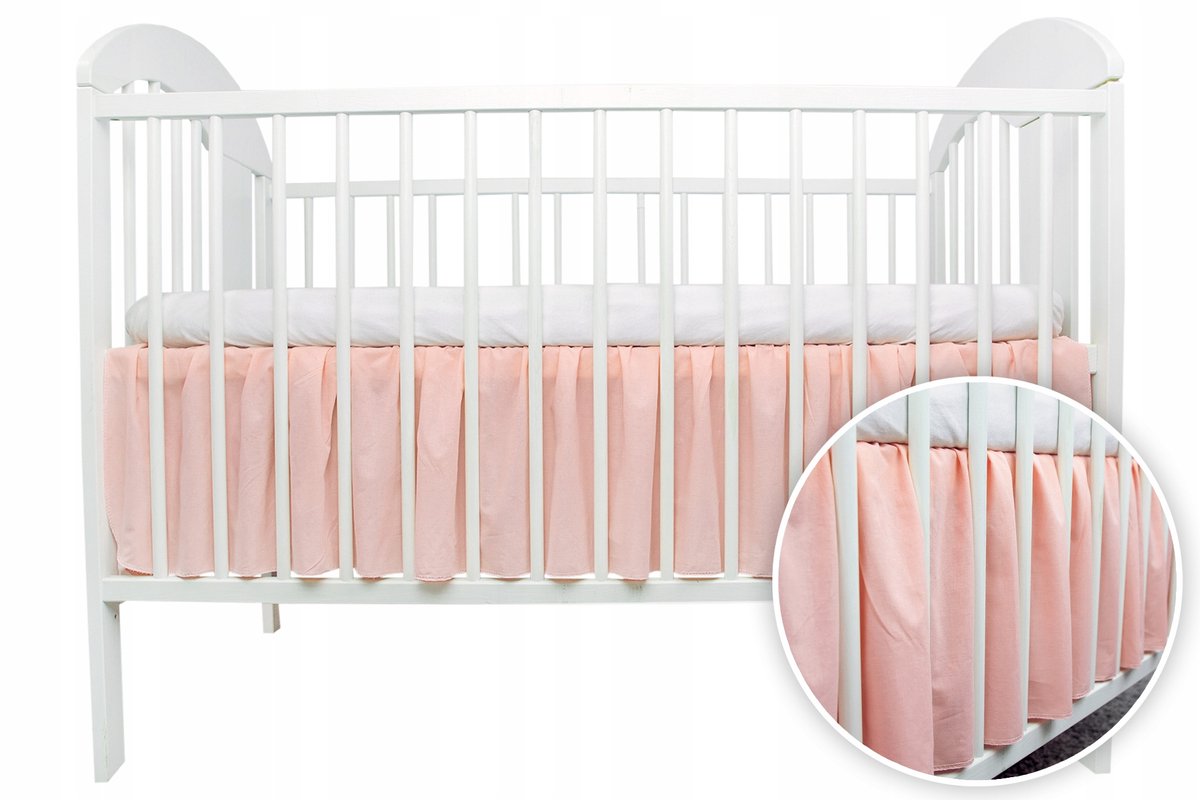 Ruche onder de matras 120x60 cm - Dirty Pink