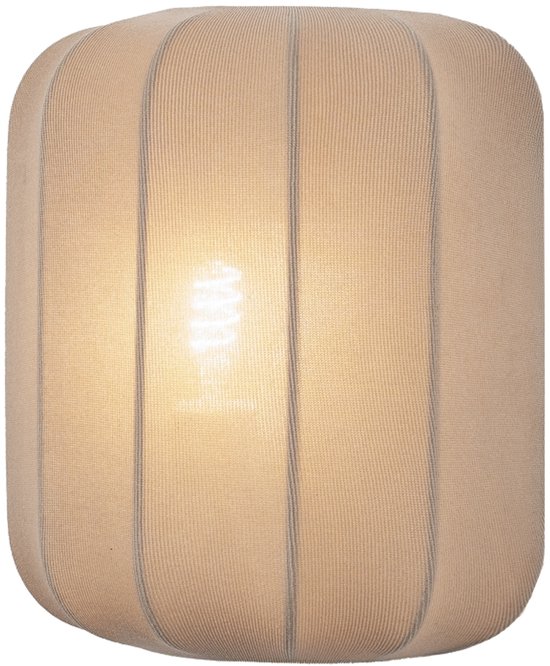 Design vierkante wandlamp met witten stoffen lampenkap en leeslamp - Hedder
