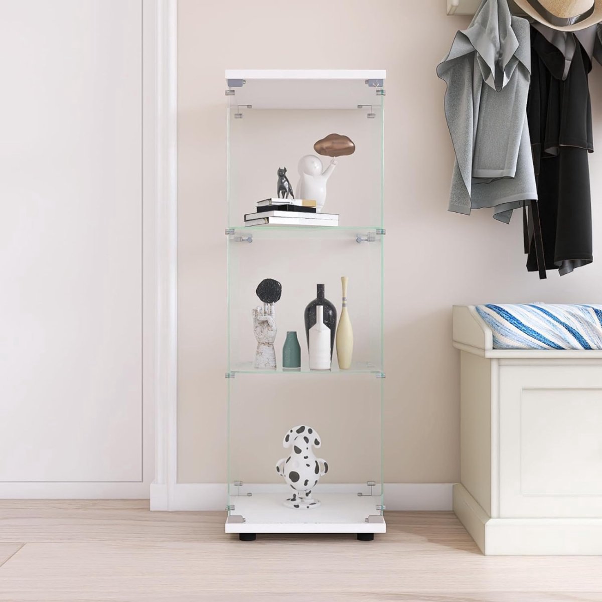 Thuys – Vitrinekast Met Glas – Vitrinekasten Woonkamer – 125cm x 42.5cm x 36cm