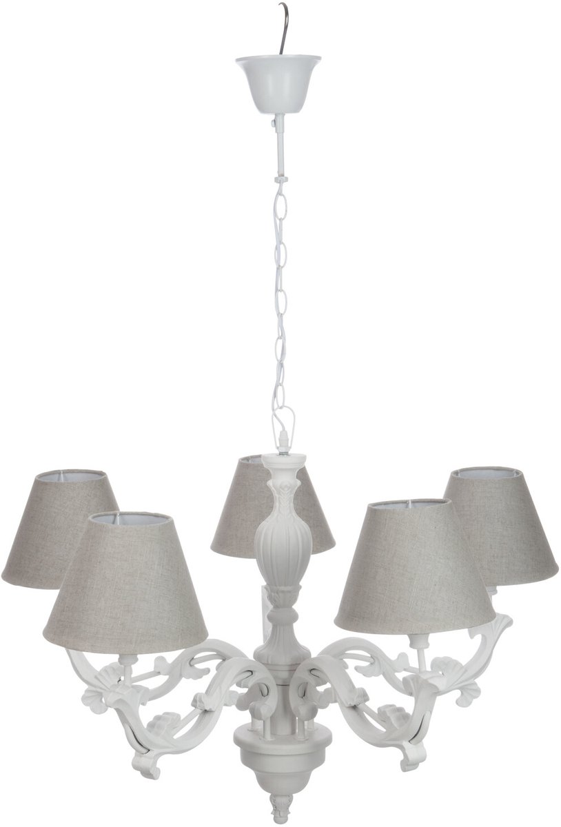 J-Line bloempot 3 Pots - ijzer - wit