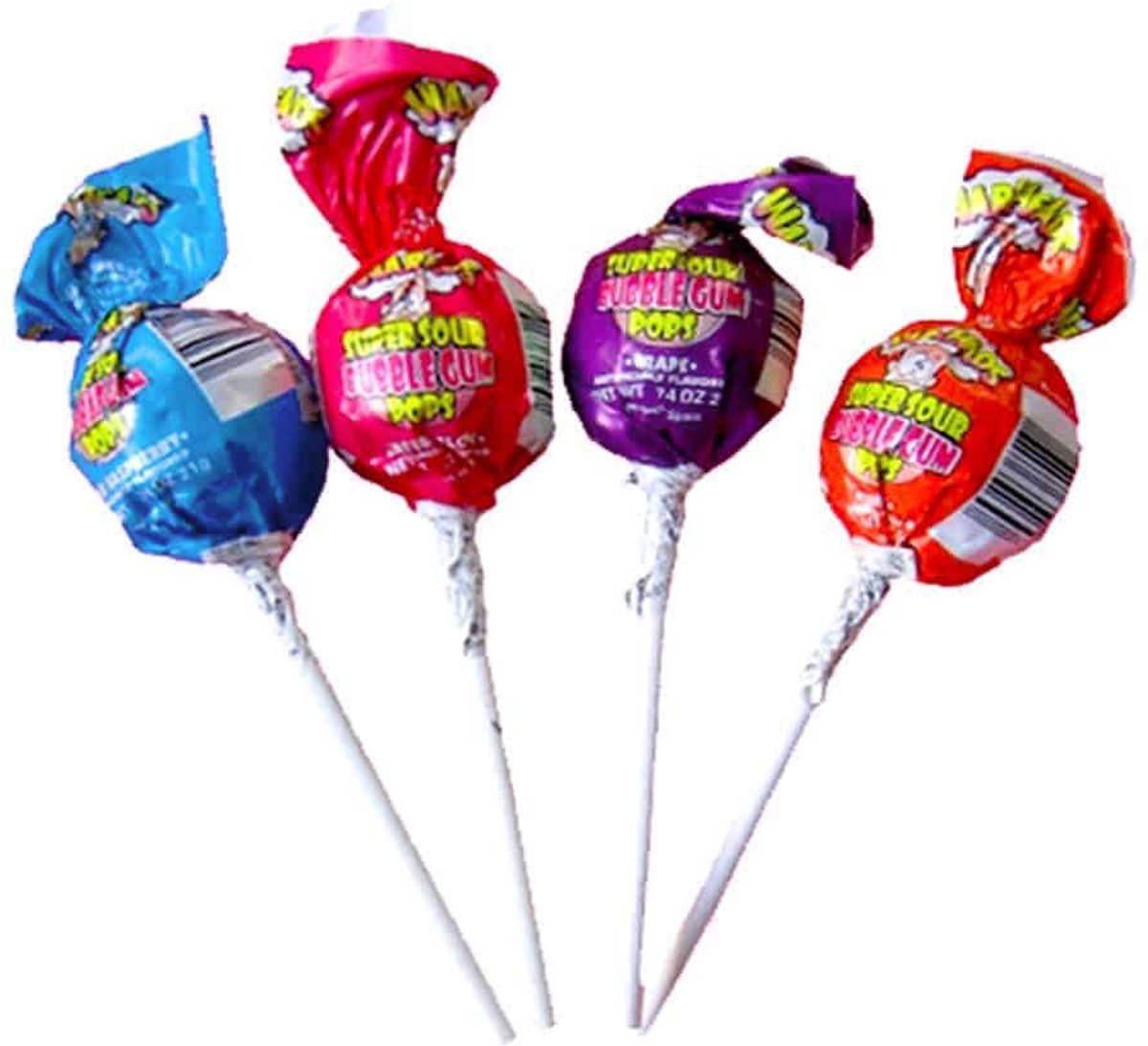 Warheads Bubblegum Lollies - 100 stuks