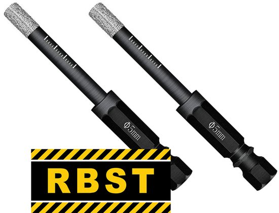RBST Diamantboor 5mm - 2 stuks - Tegelboor - Gel Gekoeld
