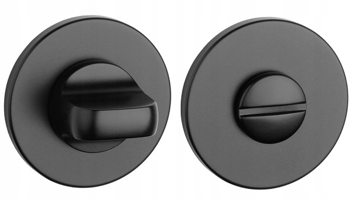 Aprile Prestige WC garnituur rozet Ø52x5mm zwart Toilet Rozet