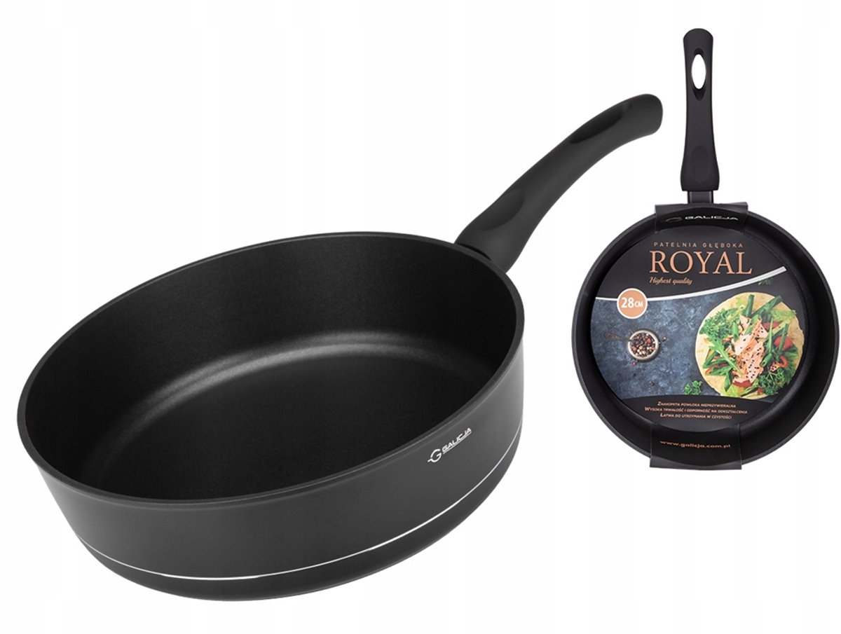 Royale frituurpan 28 cm - antiaanbaklaag, inductie