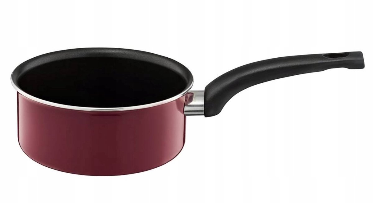 Emalia Olkusz Steel Pan 1.2L 16cm Bordo - Geschikt voor Inductie