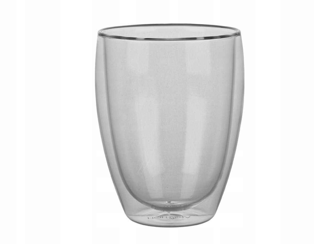 2x Mia thermische glazen 350ml dubbelwandig glas