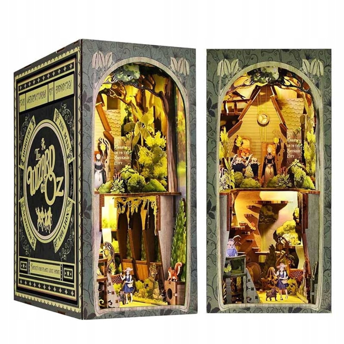 Boek Nook Tovenaar van Oz Miniatuur Huisje met Licht