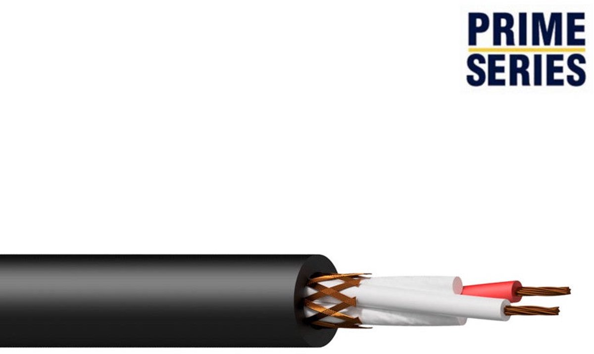 Procab PMI224/1 audiokabel, 2x 0.22 mm², ø 6.2 mm, 100 m
