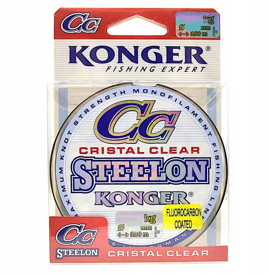 Konger Steelon Cristal Clear Fluorocarbon Coating Vislijn 0.25mm 100m van Merkloos — afbeelding 2