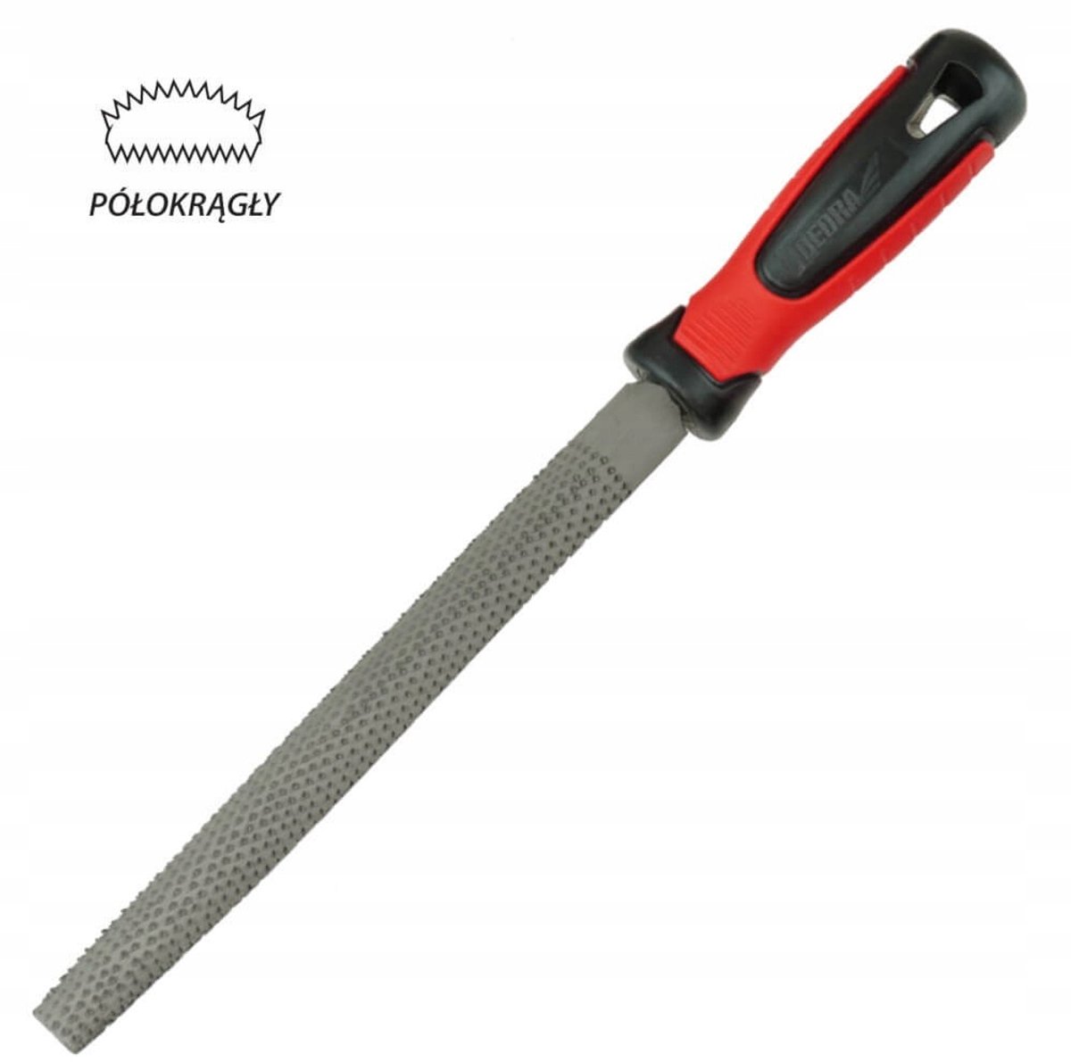 DEDRA Half-rond Vijl 200mm - Precisie Schuren van Hout