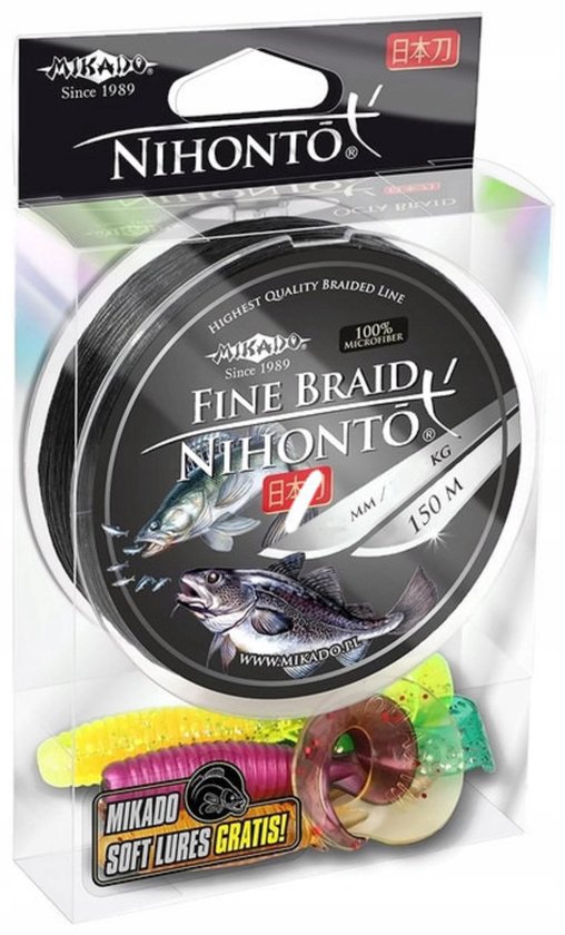 Mikado Nihonto Fine Braid Vislijn 150m 0.18mm - Sterk & Duurzaam van Mikado — afbeelding 2