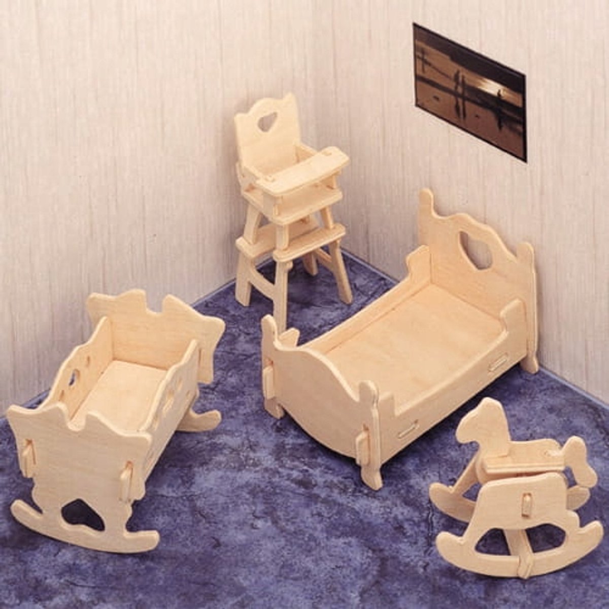 Houten 3D Puzzel Kinderkamer Meubels - 8+ Jaar