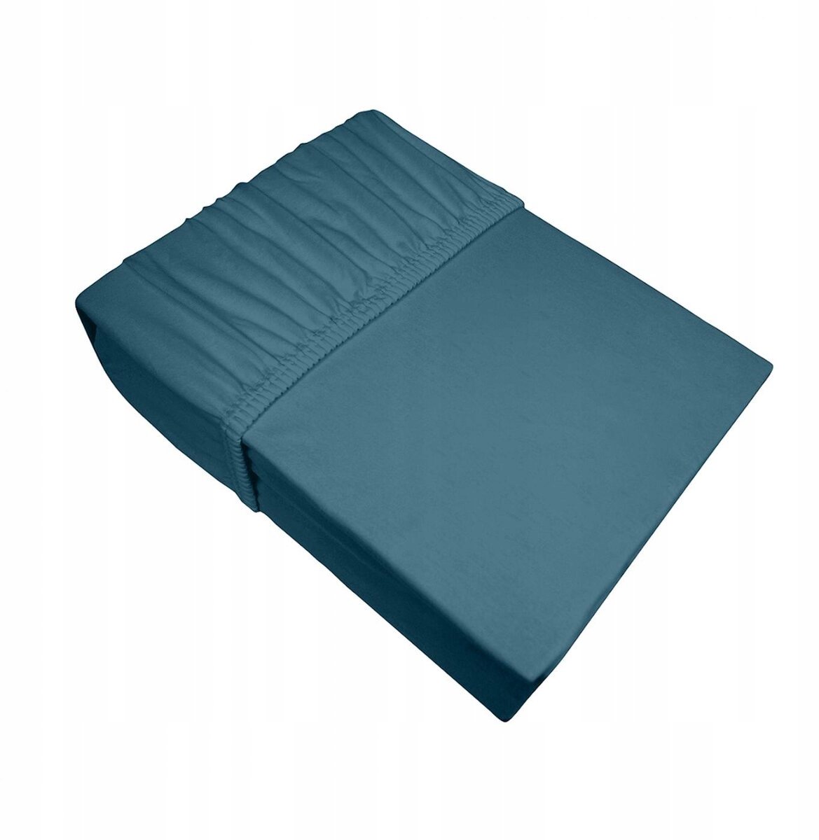 Duits Jersey Hoeslaken met Elastiek 90x200cm Donker Turquoise