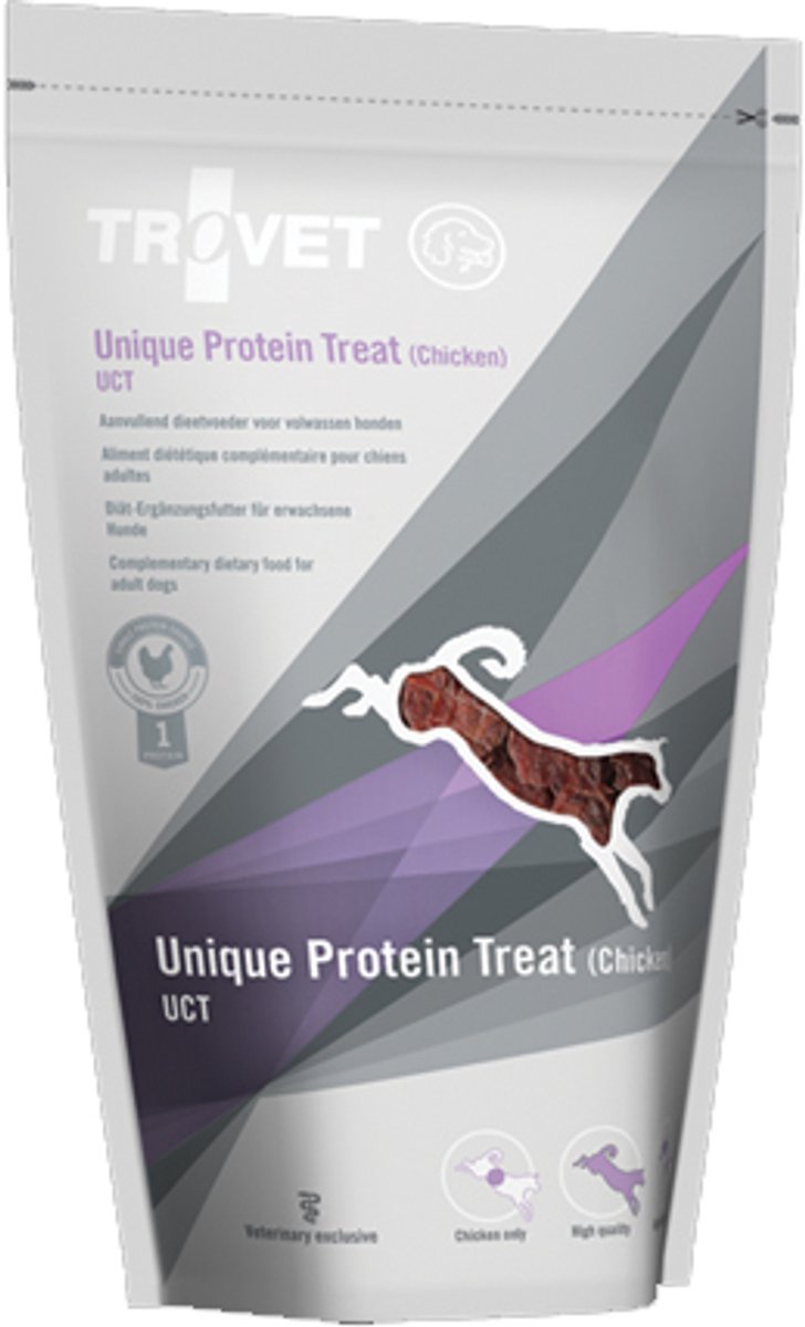 Unique Protein Treats UCT (Chicken) Hond - 8 x 125 gr