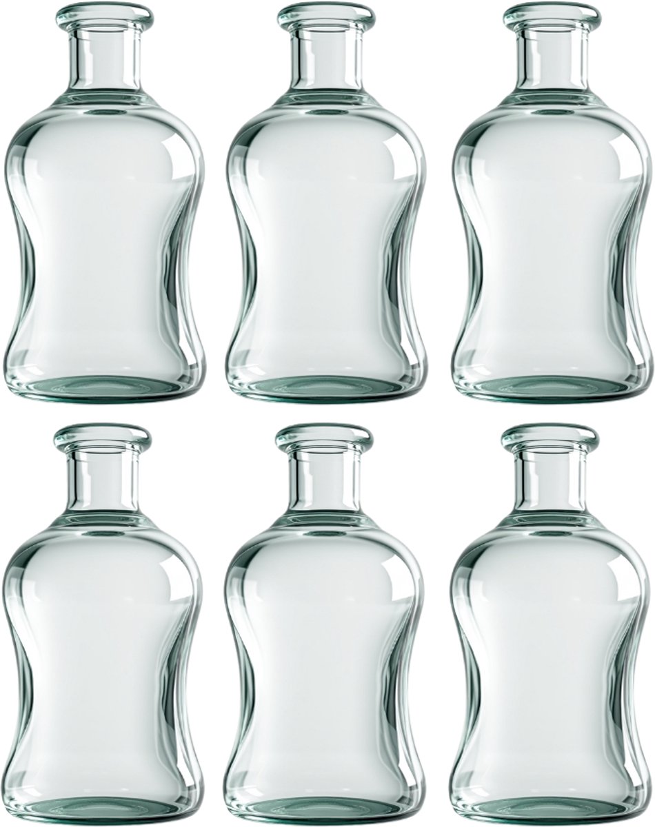Waterkan - 6 stuks - 700ml - karaf / waterfles / sapfles / glazen fles / flessen / glas