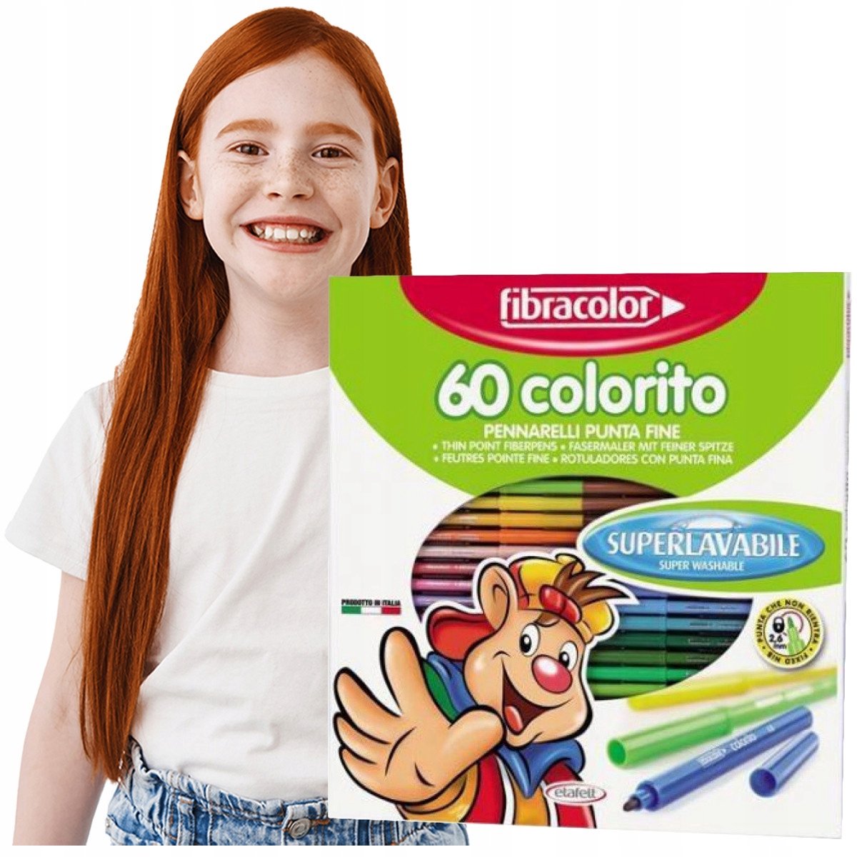 Fibracolor Kleurpotloden Set 60 Stuks - Levendige kleuren