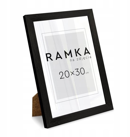 Zwarte Fotolijst 20x30 Cm Met Standaard Staand Of Hangend Bol zwarte-fotolijst-20x30-cm-met-standaard-staand-of-hangend-bol