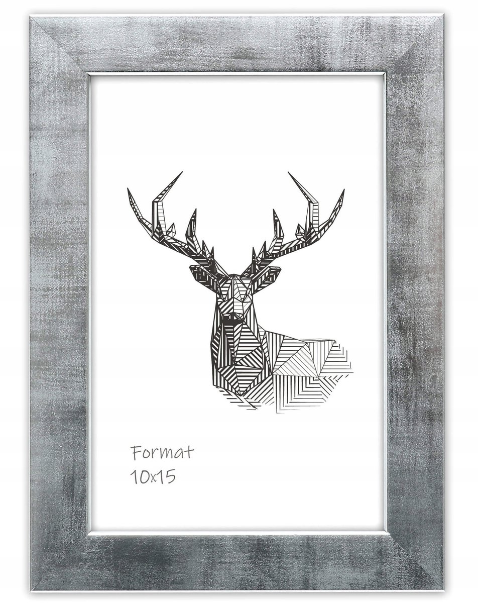 Houten Fotolijst Zilver 18x24 cm - Modern Design