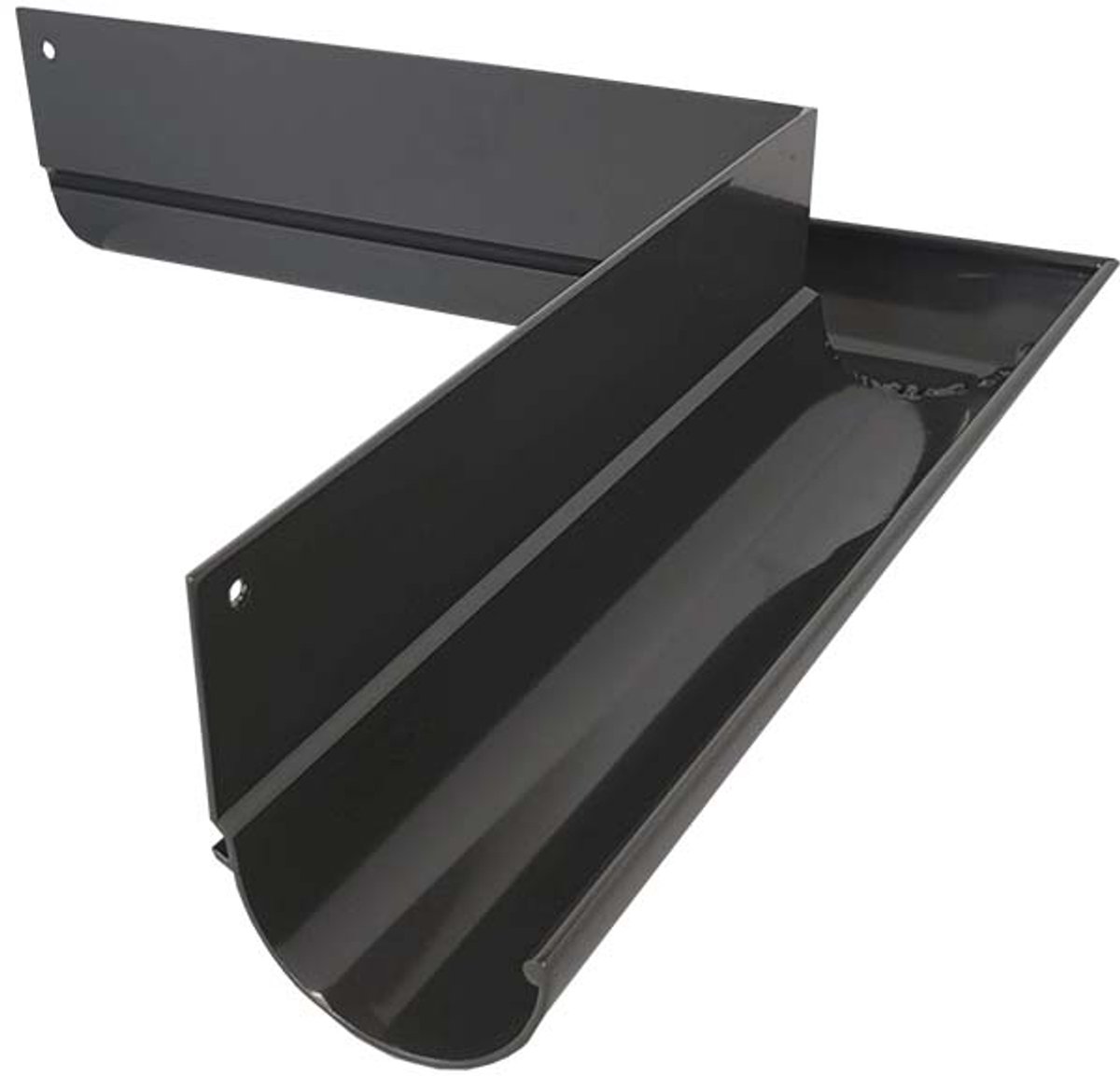 Renoplast® R50 aluminium goothoek | buitenhoek 90° Grafiet | Dakgoten Regengoot Dakafvoer Randprofielen van plaatstaal | Tuinhuisje Carport Terras Balkon plug-in kanaal | goot voor dak