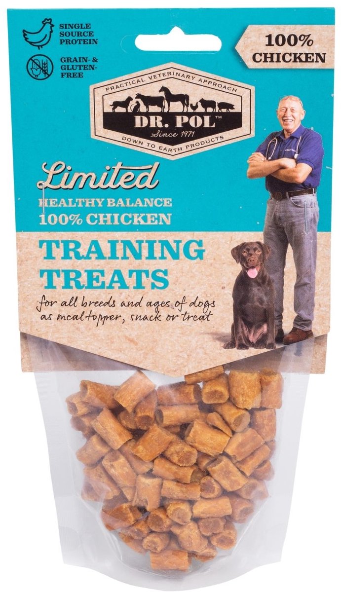 Dr. Pol Hondensnacks Trainingssnacks Kip - Beloningssnoepjes Honden - 100% Kipvlees - Zachte Training Treats - Gezonde Hondensnack - 85g