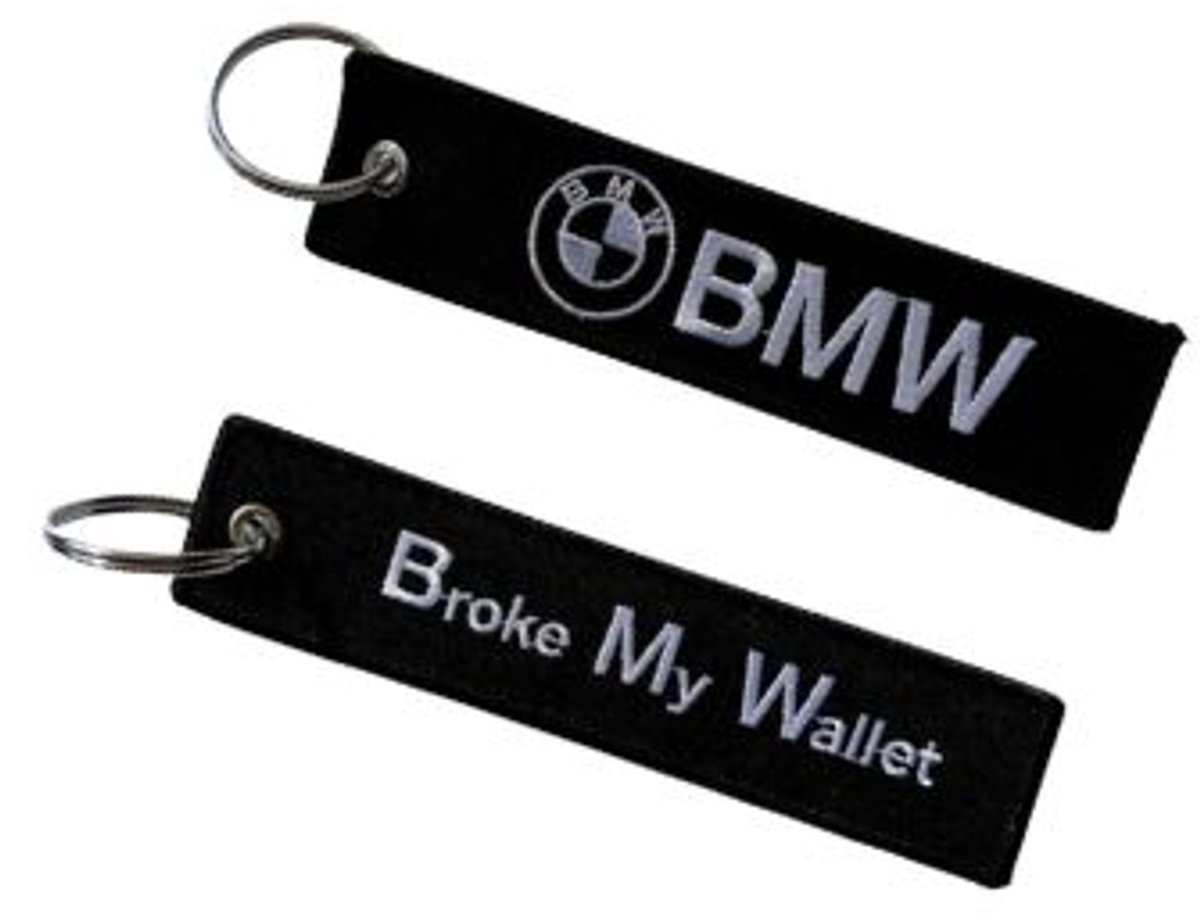 BMW sleutelhanger - Broke My Wallet - Motor sleutelhanger - Motorrijder kado cadeau - BMW R 1250 GS - BMW S 1000 XR/R - BMW accessoires - BMW Motorrad - BMW auto - Cadeau BMW rijder