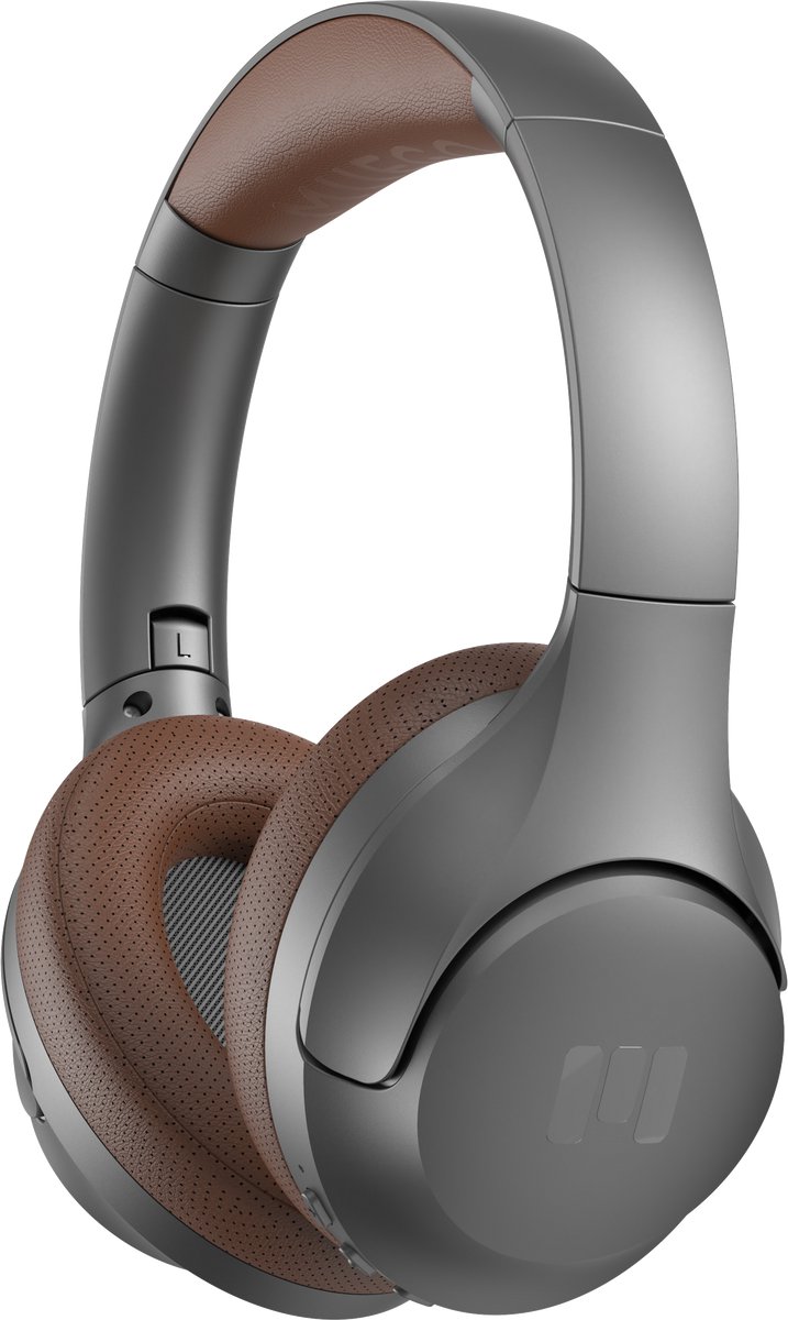 MIIEGO – MOOVE 45I PRO – ANC - Titanium - over ear - koptelefoon - sport koptelefoon - fitness - ontspanning – sport – reizen – werk - thuis