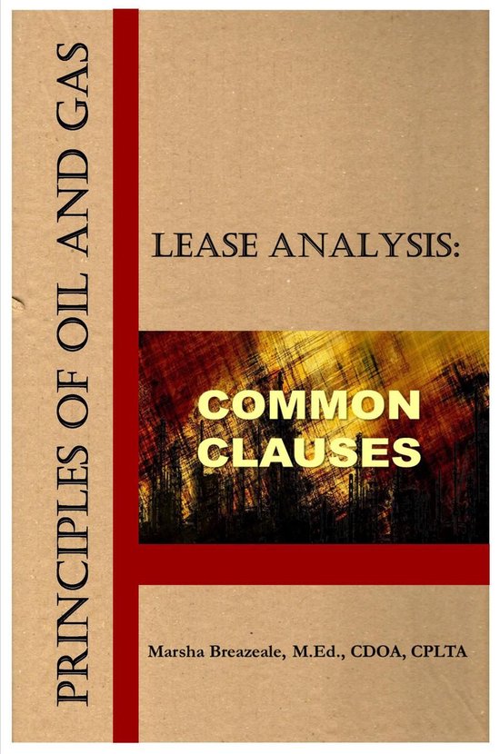 Principles of Oil and Gas Lease Analysis 1 - Principles of O ... - cover