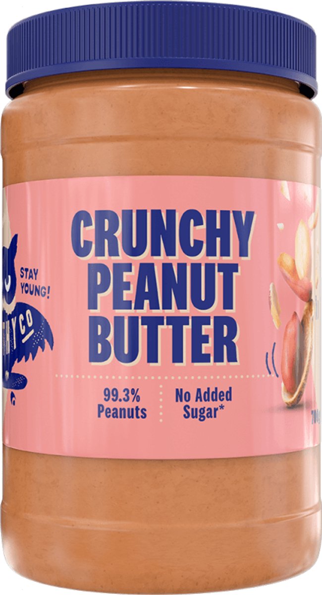 HealthyCo Peanut Butter (700g) Crunchy - Functionele voeding - Notenboter