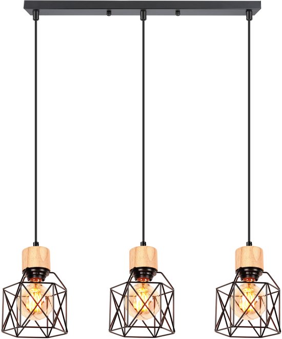 DLGLOLIN Hanglamp van glas, decoratie, kroonluchter, woonkamer