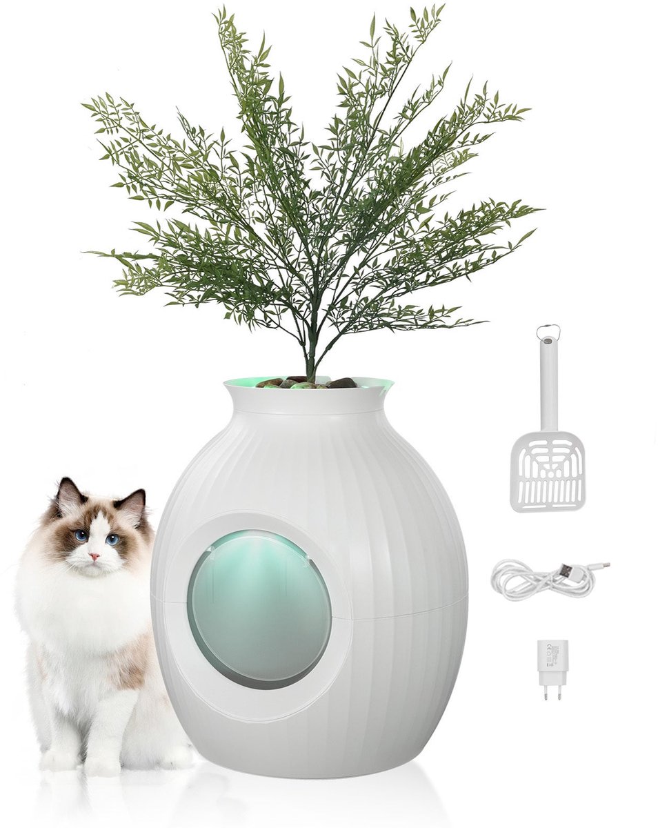 Kattenbak – Kattentoilet – Kattenbakhuisje – Kattenbak met Kap – Plantenbak Kattenbak – Geurvrij met Plasmatechnologie – Duurzaam ABS Materiaal Kattenbak – Kattentoilet – Kattenbakhuisje – Kattenbak met Kap – Plantenbak Kattenbak – Geurvrij met Plasmatechnologie – Duurzaam ABS Materiaal