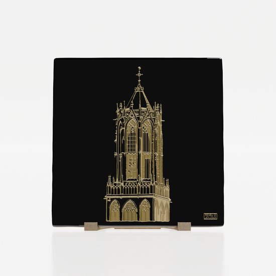 De Dom - Utrecht- DomToren- Tegel (3D-Print)