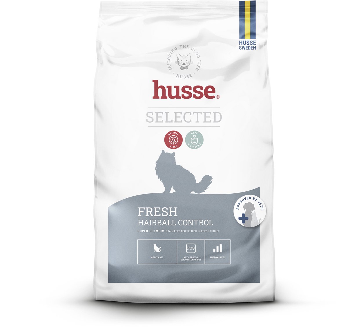 Husse Fresh Hairball Control 2kg - Graanvrij - Kalkoen - Droogvoer - Anti haarbal