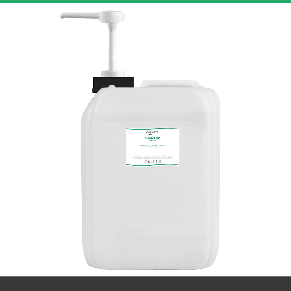Shampoo - Bamboe - Wit - Parelmoer - 12 Liter - Jerrycan - Met pomp - Shampooing - Navulling Q7