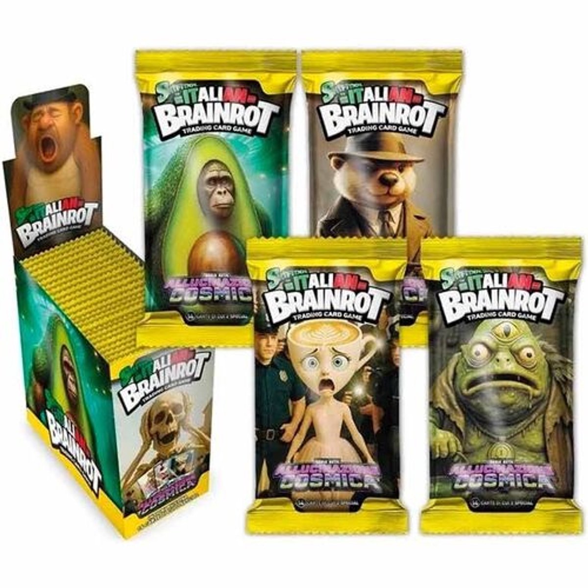 Skifidol Italian Brainrot Series 2 - 1x booster box - 24 packs - Italian Brain rot Spaar Kaarten – Verzamelkaarten – TikTok Trend – Kids & Collectors