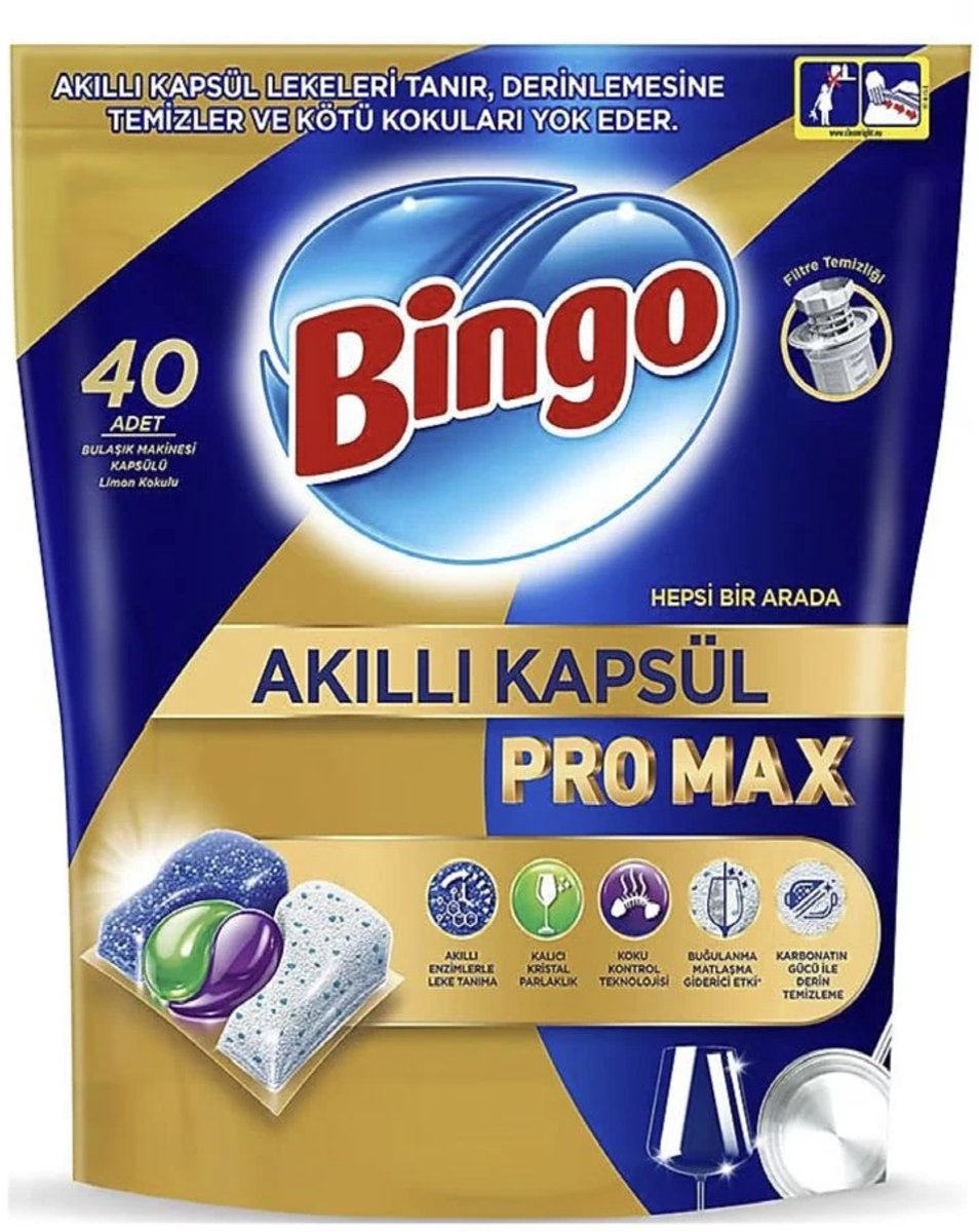 Bingo Vaatwascapsules Pro Max 40st