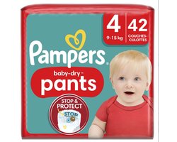 Pampers Baby Dry Luierbroekjes Maat 4 – 42 stuks (9-15 kg) – Stop & Protect & 360° Pasvorm