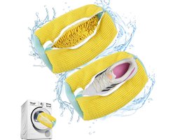 2-pack schoenwaszak - 39x19cm anti-deformatie schoenwaszak - mesh schoenwaszak - duurzame pluche waszak - herbruikbare wasmachinezak - beschermt schoenen en wasmachine tegelijkertijd - geschikt voor de meeste soorten en maten schoenen