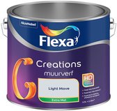 Flexa - Creations Muurverf Extra Mat - Light Move - Kleur van het jaar 2026 - Mengverf - 2.5 L