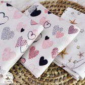 FENSILO - Flanellen Luiers - 4-pack – 80x80 cm – 100% katoen – Zachte & Grote Babydoeken - Flanellen doeken