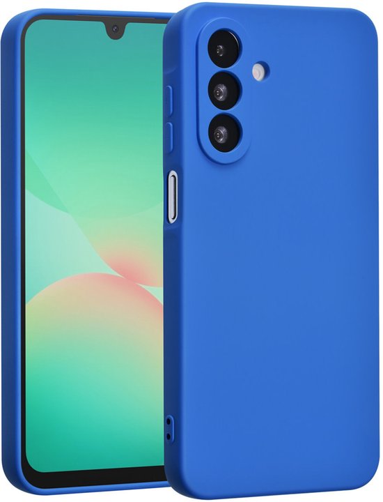 Coque arrière antichoc en silicone liquide souple pour Samsung Galaxy A26 / Samsung Galaxy A17 5G - Bleu profond