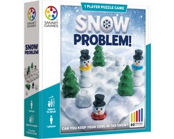 SmartGames Snow Problem - Logisch Denkspel - 80 Coole Uitdagingen - Sneeuwpoppen - Breinbreker - Solospel - Vanaf 8 Jaar