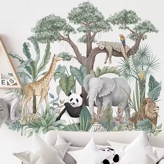 Magnifique Muursticker Jungle – Pour une chambre d’enfant aventureuse !