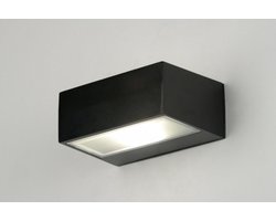 Lumidora Wandlamp 30267 - Voor buiten - E27 - 6.0 Watt - 500 Lumen - 2700 Kelvin - Zwart - Metaal - Buitenlamp - IP44 - Met Sensor