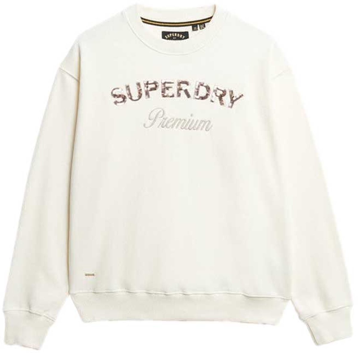 Superdry Premium Design Loose Fit Sweatshirt 2XS Vrouw Wit